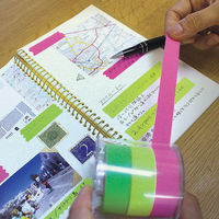 ヤマト メモックロールテープ詰替用 幅15ｍｍ×10ｍ巻 レモン RK-15H-LE 3巻