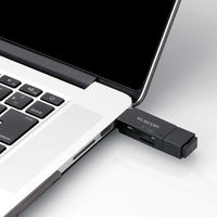エレコム PC・スマホ・タブレット用メモリリーダライタ MRS-MBD09BK（直送品）