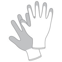 【ウレタン背抜き手袋】 川西工業 15ゲージ #2999 ブルー L 1袋（10双入）