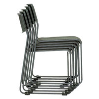 サンケイ スタッキングチェア CM371 布張り ネイビー 1箱（5脚入） 横連結 ミーティングチェア 会議椅子 幅512mm 日本製