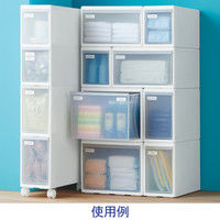 Like-it（ライクイット） 【幅170mm】吉川国工業所 ユニコム 収納ケース 170引き出しM(2段タイプ) 白 UC-S2 1個