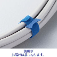 オーム電機　マジックタイ135　幅13mm×長さ135mm　黒　DZ-MT135K　1セット（25本：5本入×5パック）