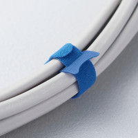 オーム電機　マジックタイ135　幅13mm×長さ135mm　青　DZ-MT135A　1セット（25本：5本入×5パック）