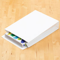 「現場のチカラ」 スーパーバッグ 宅配袋（紙製） 白 中サイズ 封かんシール付 1セット（200枚：100枚×2）  オリジナル