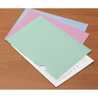 アスクル　カラークリアーホルダー　A4　100枚　不透明タイプ　ピンク　ファイル  オリジナル