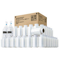 「現場のチカラ」司化成工業　ミニストレッチフィルム　厚さ15μ　幅100mm×長さ250m巻　替え用ラップ　72巻  オリジナル