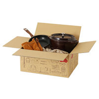 【100サイズ】Yahoo!オークション&フリマデザイン ダンボール 1パック（3枚入）縦330×横450×高さ220mm