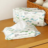 アスクル限定【100枚入り増量タイプ】水99.9％ あかちゃんのふんわりおしりふき 1セット（100枚入×5パック） レック オリジナル