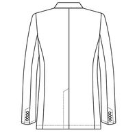 フォーク カ】1011TWー1 ホワイト L 1011TW-1-L 1枚　白衣　ドクターコート