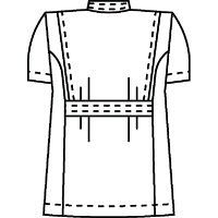 KAZEN メンズ医務衣半袖 （メンズケーシー） 医療白衣 サックスブルー（水色） 3L 132-31（直送品）