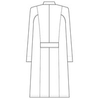 フォーク カ】1520ー1 ホワイト L 1520-1-L 1枚　白衣　ドクターコート