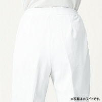 KAZEN レディススラックス 医療白衣 ネイビー LL 192-28（直送品）
