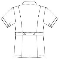 フォーク（FOLK） チュニック ブルー 4L 2002CR-12　白衣（直送品）