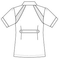 フォーク（FOLK） チュニック サックス×ホワイト S 2007FK-2　白衣（直送品）