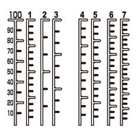 金鵄製作所 マーカー瓶（100mL）セーフティキャップ 投薬瓶 本体色:透明 キャップ色:ベージュ 凹形目盛り 未滅菌 1袋（100本入）