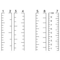 金鵄製作所 小判投薬瓶（100mL）セーフティキャップ 本体色:透明 キャップ色:ベージュ 凸凹目盛り 刻印目盛り 未滅菌 1袋（100本入）