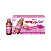 大正製薬　リポビタンファイン　ピーチ＆グレープフルーツ風味　1セット（1箱（10本入）×5） 糖類ゼロ　栄養ドリンク