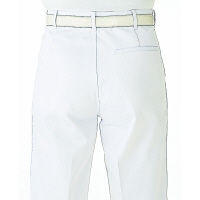 KAZEN メンズスラックス 医療白衣 ホワイト W110cm 436-80（直送品）