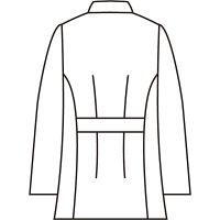 住商モンブラン ケーシー（レディス・8分袖） ナースジャケット 医務衣 医療白衣 白 LL 52-121（直送品）
