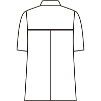 住商モンブラン ジャケット（メンズ・半袖） 医務衣 医療白衣 白/サックスブルー（水色） 3L 72-864（直送品）