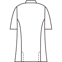 住商モンブラン メンズ医務衣（ケーシージャケット） 医療白衣 半袖 サックスブルー（水色） LL 72-964（直送品）