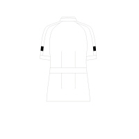 住商モンブラン ジャケット（レディス・半袖） ナースジャケット 医療白衣 白/サックスブルー（水色） 3L 73-1274（直送品）