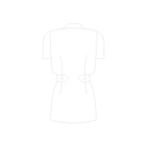 住商モンブラン レディスジャケット（ナースジャケット） 医療白衣 半袖 ミント/白 M 73-1448（直送品）