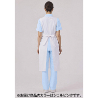 住商モンブラン 予防衣（レディス・ノースリーブ） シェルピンク L 74-089（直送品）