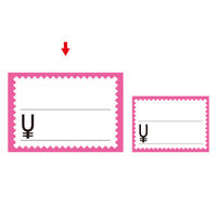 ササガワ カード 中 ピンク枠 16-4369 1セット(1冊(50枚入)×5)