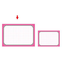 ササガワ カード 中 ピンク枠 16-4372 1セット(1冊(50枚)×5)