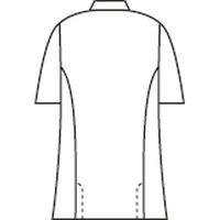 住商モンブラン メンズ医務衣（ケーシージャケット） 半袖 ホワイト L A72-962　白衣