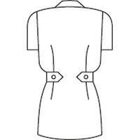 住商モンブラン レディスジャケット（ナースジャケット） 半袖 白/ピンク S A73-1422（直送品）