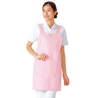 KAZEN エプロン（ショート丈） ピンク LL 914-73（直送品）