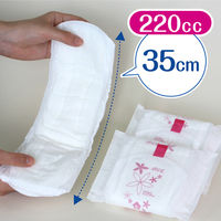 ポイズ 吸水ナプキン 安心スーパー 220cc 20枚 お徳用 羽なし 35cm 肌ケア 吸水パッド 1パック（20枚）尿漏れ