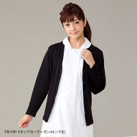 フォーク（FOLK） ナースカーディガン（ロング丈） ブラック M FN1590-9（直送品）