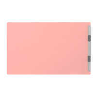 プラス　フラットファイル厚とじ　A4ヨコ　100冊　ピンク　No.022NW（78288）　樹脂製とじ具