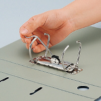 キングジム　レバーリングファイルDタイプ　A4タテ　背幅69mm　青　20冊入