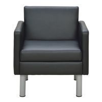 アール・エフ・ヤマカワ コンパクトソファ 1人掛 ブラック RFESF2-1BK 1脚