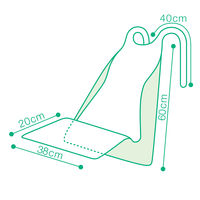 オオサキメディカル プラスハート使い捨て食事用　介護用 エプロン ポケット付 透明   1箱(60枚入)