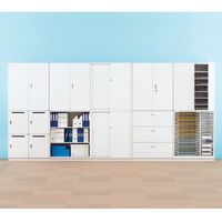 【組立設置込】イトーキ サリダストレージ 2列2段 ロッカー4人用 シリンダー錠 連結用（上置き） ホワイト 幅900×奥行450×高さ1038mm 1台