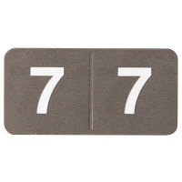 フィリオ　ナンバーラベル シール　カラー　ロールタイプ　「7」　MS-NRKR-7　1ロール（300片入）