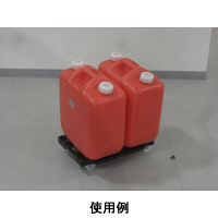 【平台車】 ナンシン 樹脂連結ドーリー PDー403ー2SN ナイロンキャスター（微音タイプ） 1セット（5台：1台×5）