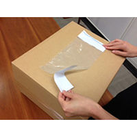 デリバリーパック ポケット かえし機能付 部分糊 透明 チェーンストア統一伝票用 PA-034T パピルスカンパニー 100枚入