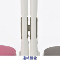 TOKIO 折りたたみイス ホワイトフレーム ビニールレザー 折りたたみ式  グリーン 1脚 パイプ椅子 折り畳みチェア オリジナル