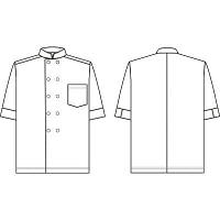 男女兼用コックシャツ　HS2953　S　1着