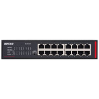 バッファロー　ギガビットスイッチングハブ（LANハブ）レイヤー2　アンマネージスイッチ　16ポート/金属/ループ検知・防止/3年保証　BS-GU2016