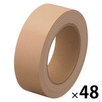 【ガムテープ】 現場のチカラ 布テープ 0.22mm厚 幅38mm×長さ25m 茶 アスクル 1箱（48巻入）  オリジナル