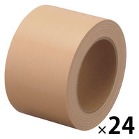 【ガムテープ】 現場のチカラ 布テープ 0.22mm厚 幅75mm×長さ25m 茶 アスクル 1箱（24巻入）  オリジナル