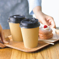 リップルカップ 9オンス用フタ 1セット（300個：50個入×6袋）ファーストレイト 紙コップ用フタ