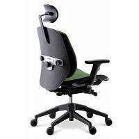 DUOREST（デュオレスト）　α80　背シェル付　肘付　メッシュグリーン　α80H　GREEN(C005MBG1)　1脚　（直送品）